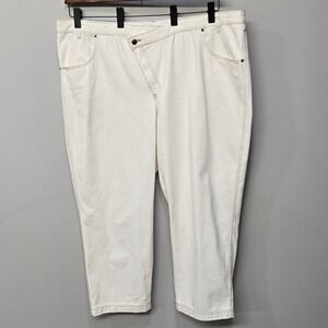 Future Collective Kahlana Barfield Brown Jeans Plus Size 20W/22W Crossover Baggy